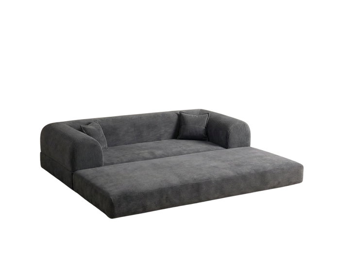 Atelier Del Sofa Legom Eco - Sofá-Cama de 3 Plazas Antracita